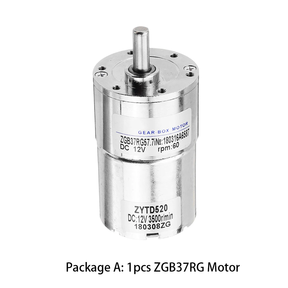 Двигатель ZGB37RG DC 12 В 24 + кронштейн контроллер скорости редуктор с высоким крутящим