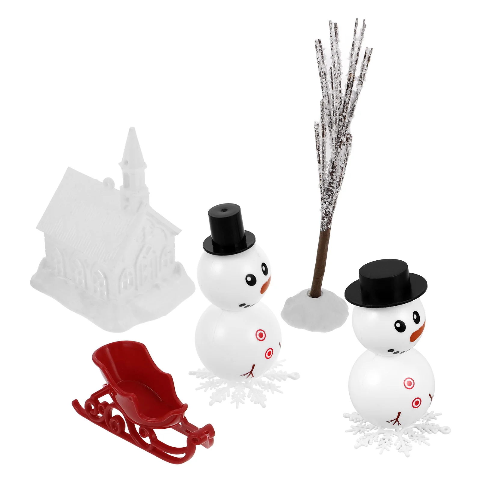 Рождественские игрушки реквизит в виде снеговика набор для украшения аксессуары