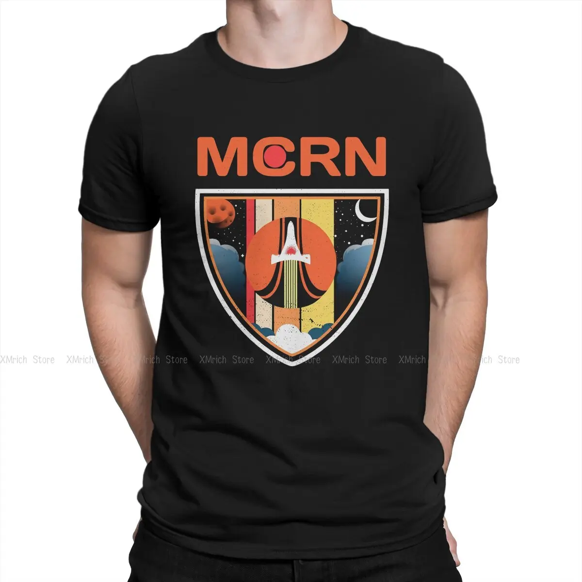 

Funny MCRN T-Shirts for Men O Neck 100% Cotton T Shirts The Expanse Joe Miller James Holden Canterbury TV Tee Shirt