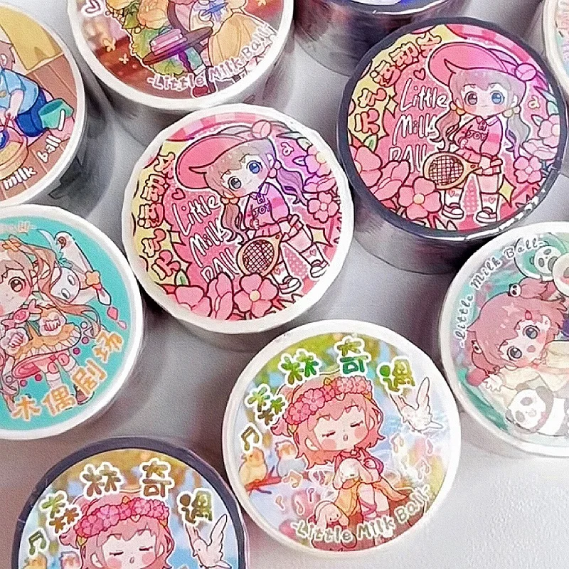 

5meter Roll Cute Girl Forest Adventure/ Angel City/puppet Theater/ Cute Panda Washi PET Tape