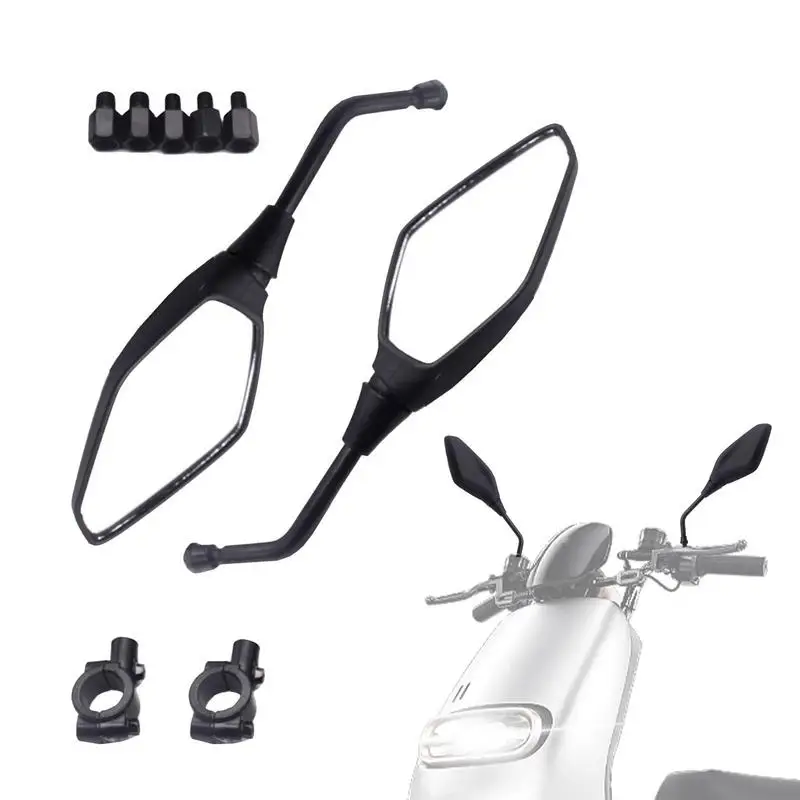 

Motorcycle Rear View Side Mirror Adjustable Bike Side Rearview Mirrors Motorbike Side Mirrors With Clear Vision & Hawkeye Design
