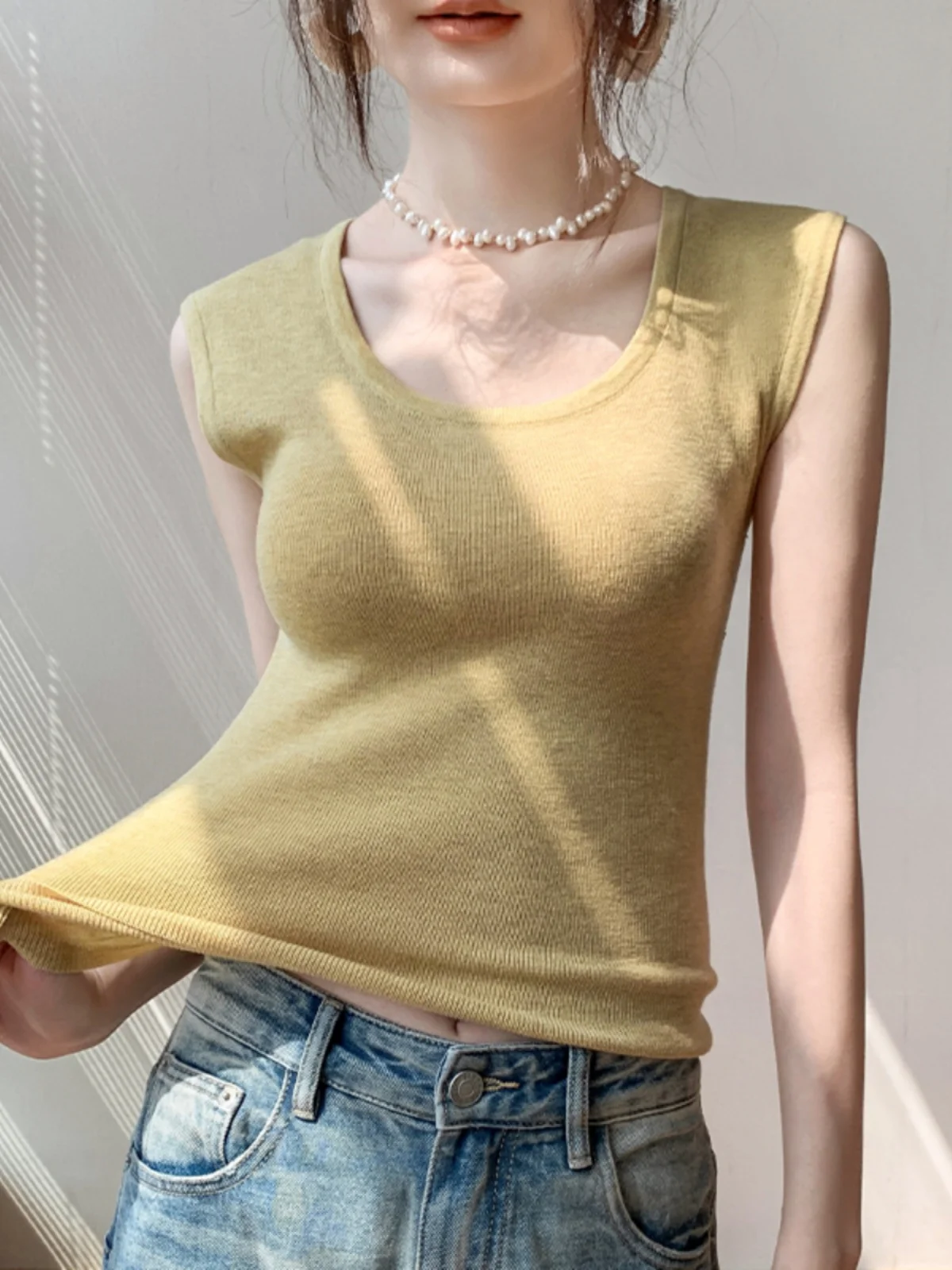 Привлекательная футболка с коротким рукавом и круглым вырезом Новинка лета 2024