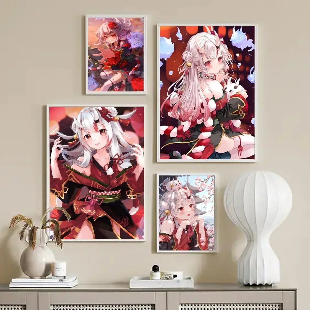 Наклейки с мотивами аниме Nakiri Ayame Hololive Vtube стикеры для гостиной спальни входа