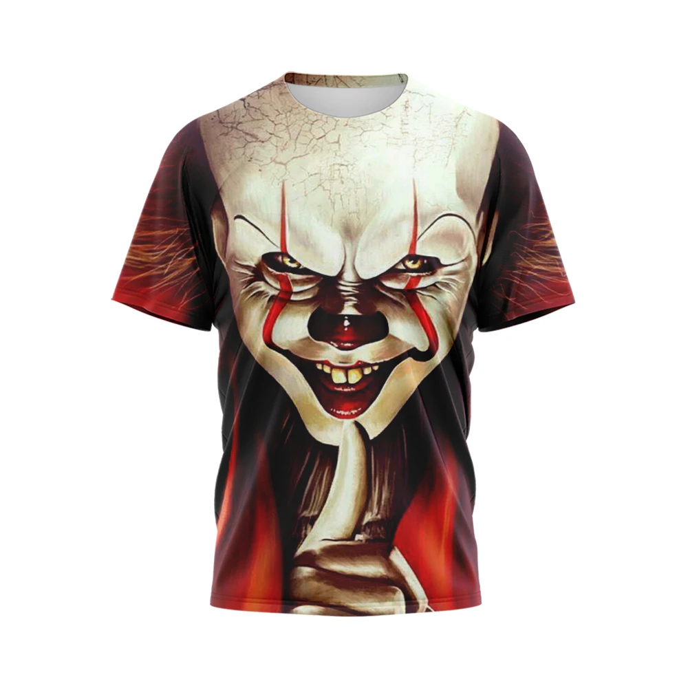 

Horror Alt T-shirt Casual Men's Fashion T-shirt Polyester Extra Large Asia Size 110-6XL 3D Short Sleeve T-shirts for Men 2022