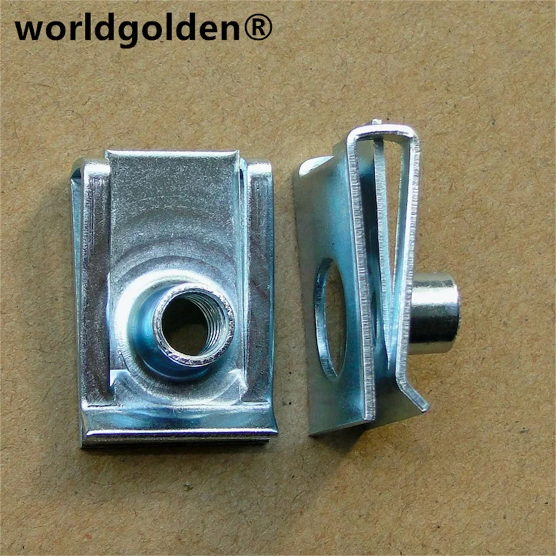 worldgolden 100шт авто металлические крепежные детали гайка M6