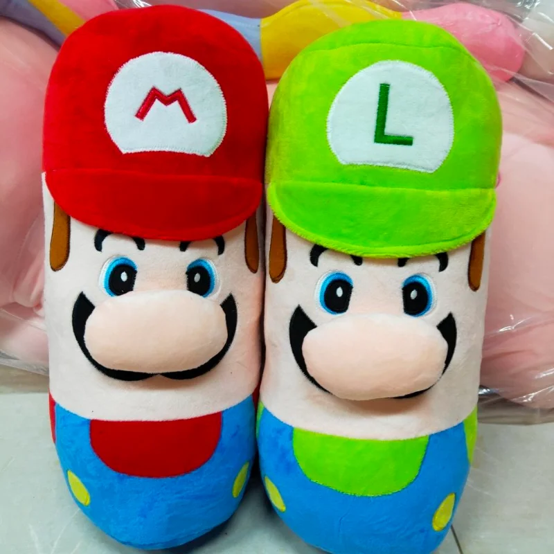 

Cute Super Mario cartoon animation peripheral Luigi pillow sleeping pillow doll kawaii plush toy send friend doll birthday gift