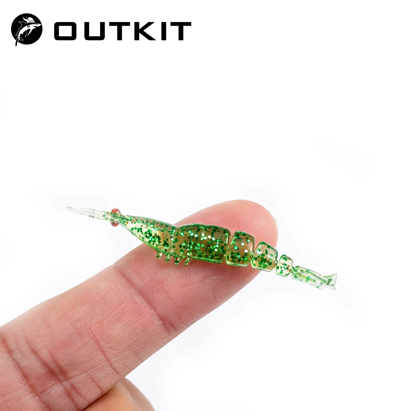 Фото OUTKIT 20 шт. многосоставных приманок-креветок, мини-мягкие приманки для рыбалки, 45/55 мм, искусственные силиконовые приманки для баса, рыболовные снасти №1