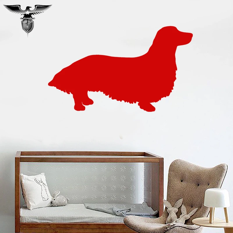 S Long Hair Dachshund Beagles Short Dog Pet Cartoon Animal Car Sticker Bumper Laptop Vinyl Decal Gifts