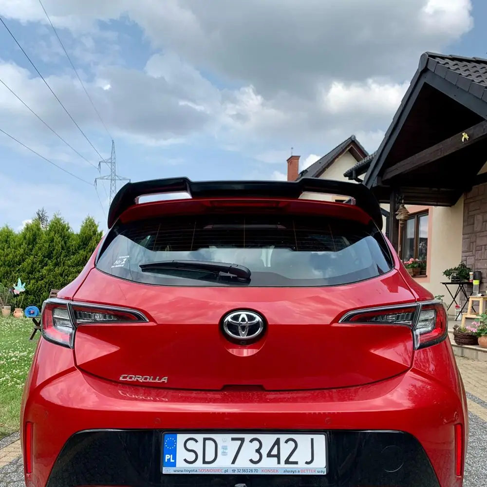 

For Toyota Corolla Hatchback 2019 2020 2021 Spoiler ABS Material Car Rear Wing Primer Color Rear Spoiler