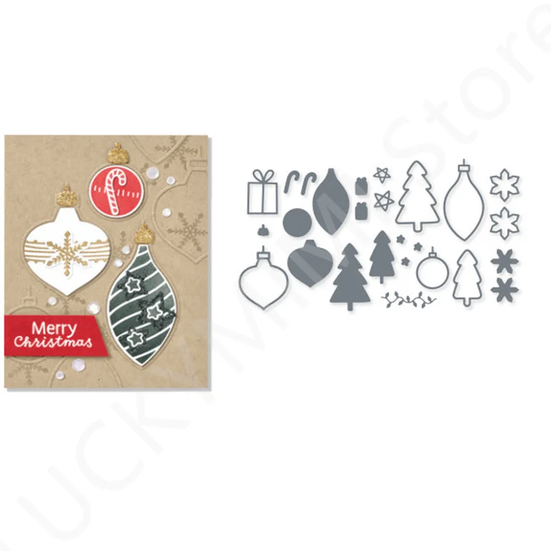 

SPRUCED Metal Cutting Dies and Clear Stamps For Handmade Paper Card Embossing Craft DIY Scrapbooking Christmas 2022 New Arrival