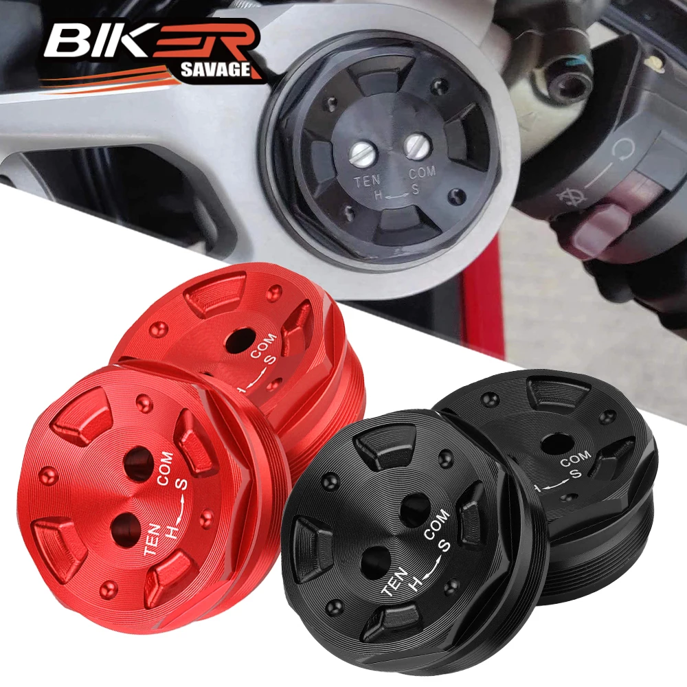 

Motorcycle Fork Bolts Covers For DUCATI Panigale V2 V4 899 959 1199 1299 Motor Bike Triple Tree Stem Yoke Center Cap Accessories