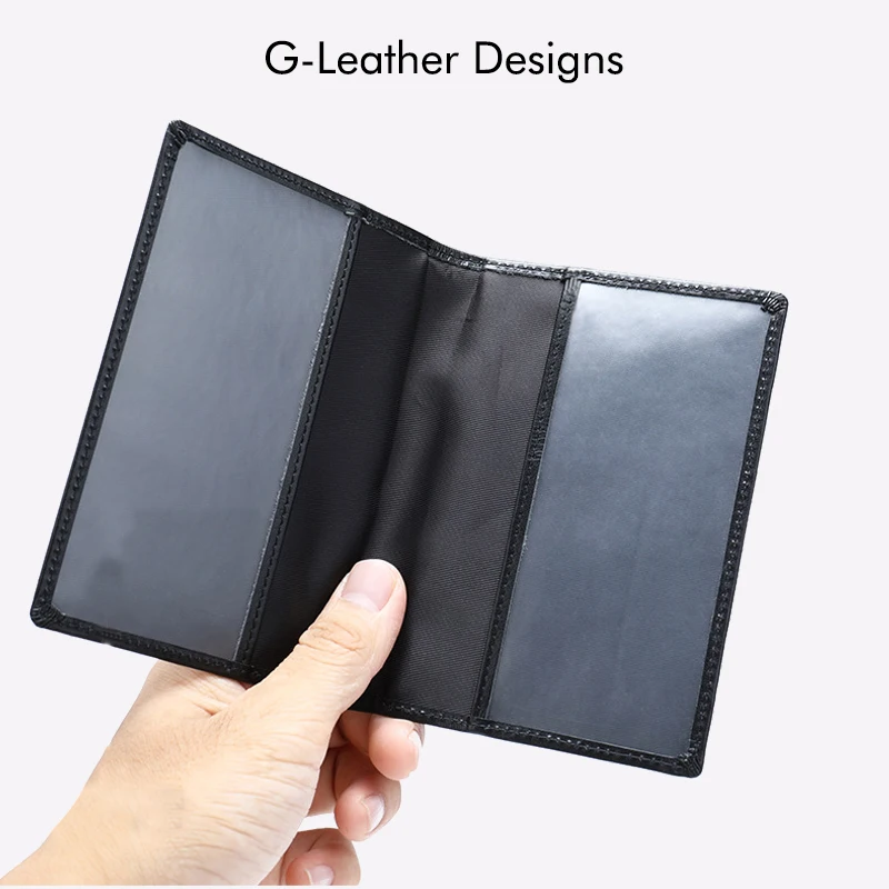 Genuine Leather Travel Passport Covers Sheepskin Leather Passport Holder Folder