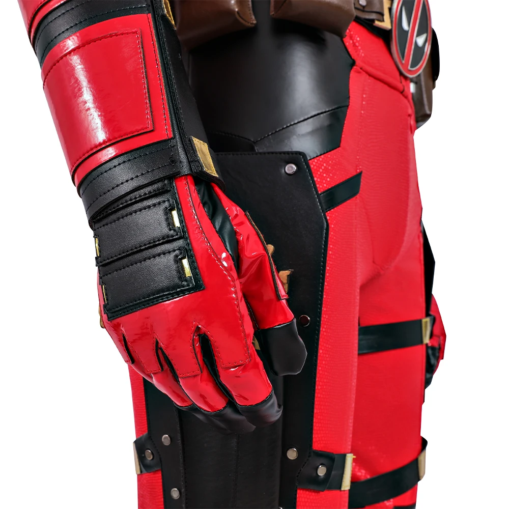 2024 Хэллоуин новый фильм DP3 мистер пул воин косплей костюм красный комбинезон