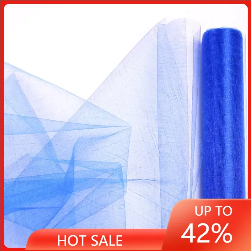 

5M 10M Tulle Roll Crystal Fabric Organza Tulle Roll Spool Wedding Decoration Birthday Party Kids Baby Shower Wedding Decorations