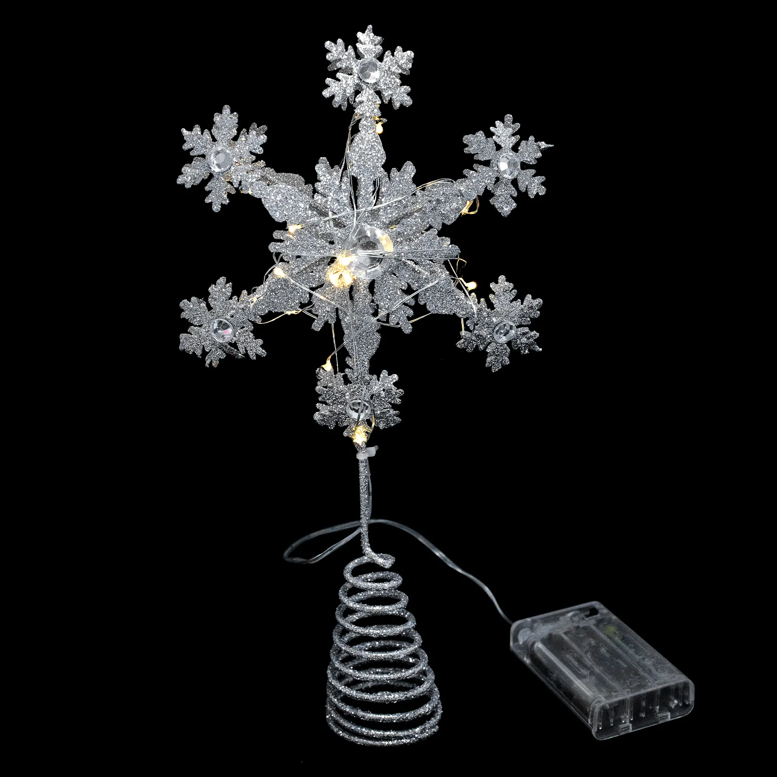 

Treetop Lamp Christmas Outdoor Metal Decoration Outdoor Metal Lovely Topper Unique Ornament