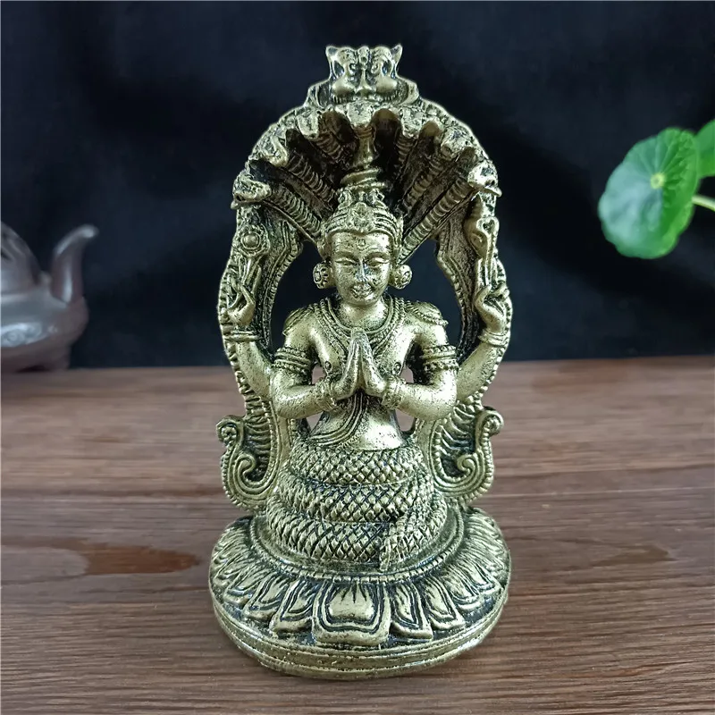 

Bronze Color Vishnu Statue Hindu Ganesha Shiva Buddha Figurine Sculpture Room Office Home Decoration India God Feng Shui Crafts