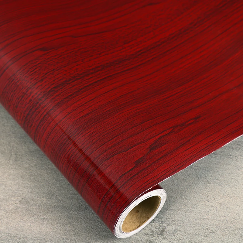 

The glossy red walnut wood grain of the lacquer that bake self-adhesive paper sticker adhesive waterproof renovation ambry wal