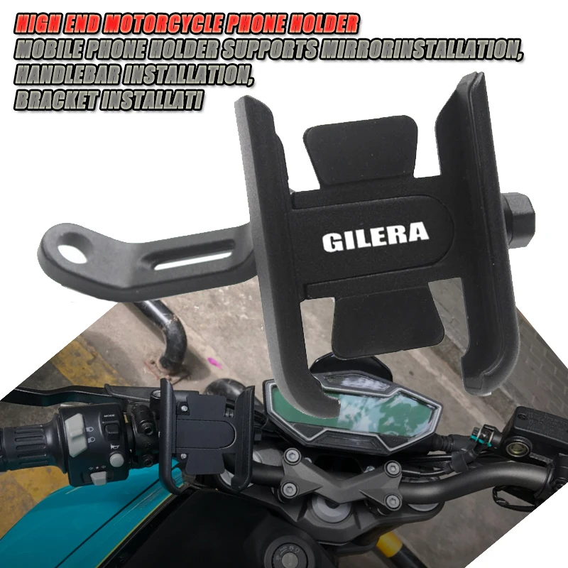 Круглый держатель для телефона Gilera GP 800 GP800 мобильного GPS с ручкой CNC мотоцикла