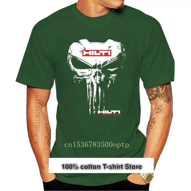 

Camiseta de hombre Hilti de talla S a 5XL, ropa para parte superior, con Calavera, идеально для подарка