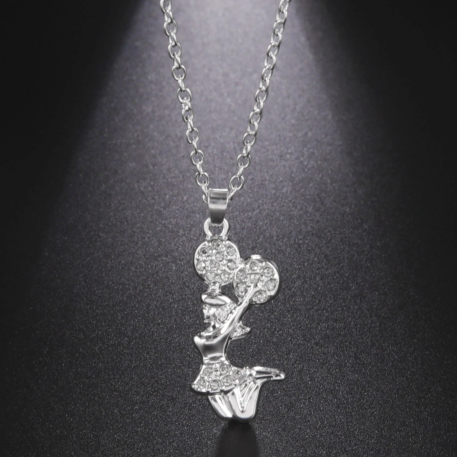 

Amaxer Alloy 3D Zircon Gymnastics Necklace for Women Girl Crystal Tennis Rugby Basketball Bowling Sport Pendant Choker Jewelry
