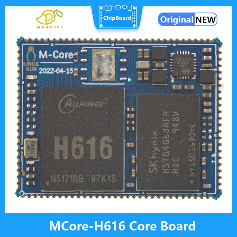 MangoPi MCore-H616 Core Board Quad-Core A53 Super Large Storage 1GB 512MB