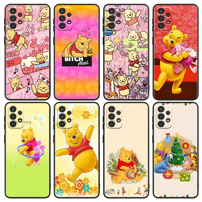 

Winnie the Pooh Disney For Samsung A91 A81 A73 A72 A71 A54 A53 A52S A51 A42 A41 A34 A33 A21 A31 A23 lite Black Cover