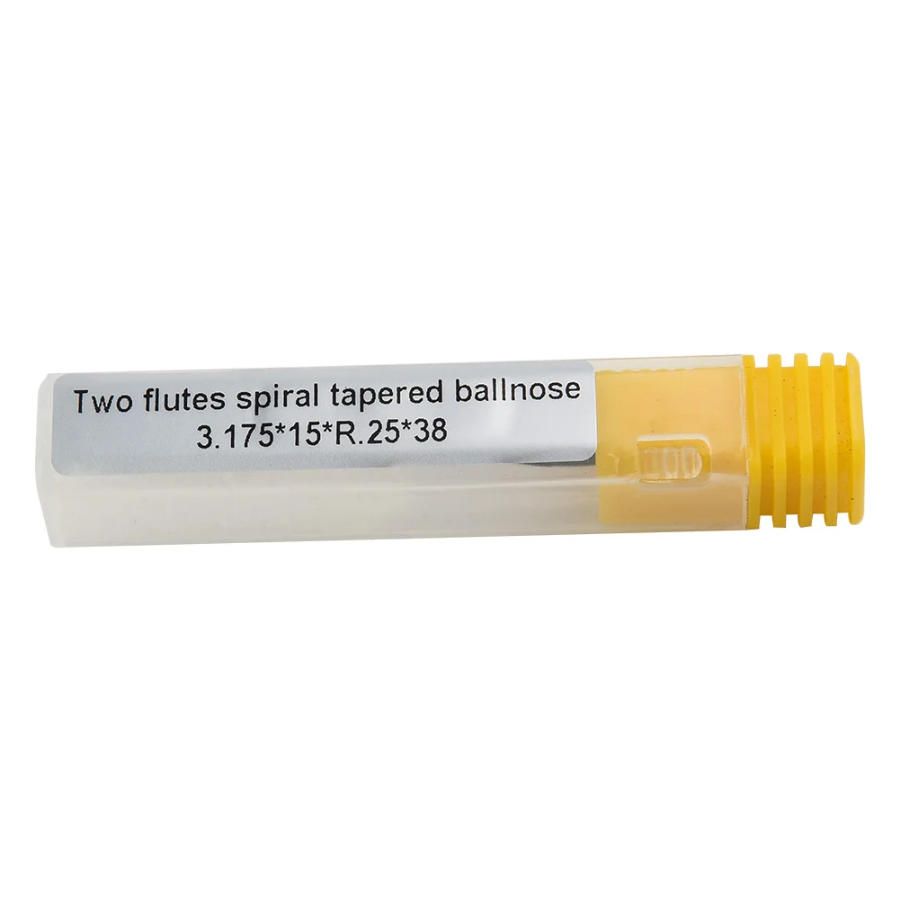 1/8 хвостовик с ЧПУ карбид шариковый нос коническая концевая фреза из сплава по