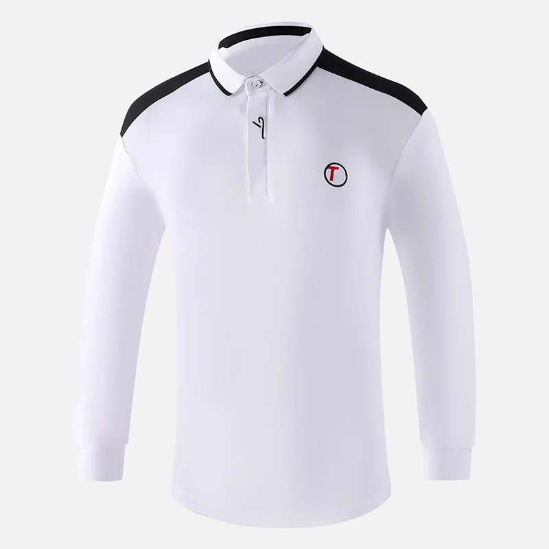 

Golf long-sleeved T-shirt men's autumn and winter comfortable sports Polo shirt Golf clothing men's quick-drying jersey #2201