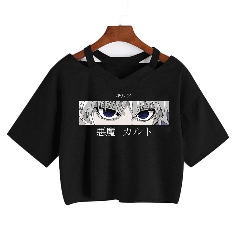 Kawaii Hunter X Killua Zoldyck Футболка женская японская аниме футболка Kurapika Hisoka Hxh &quotМанга&quot