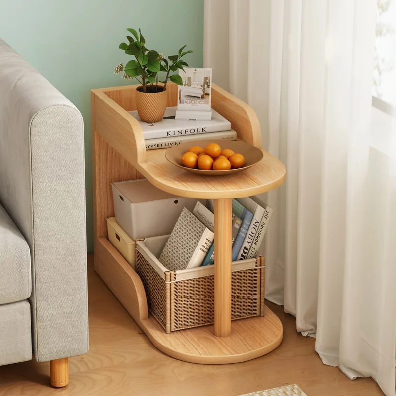 

2023 Year Aoliviya Official New Living Room Sofa Edge Storage Rack Bedroom Bedside Narrow Gap Storage Rack Cabinet Desk Side