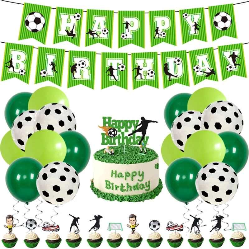 

33Pcs Birthday Party Supplies 2022 World-Cup Latexes Balloon Decorations Set