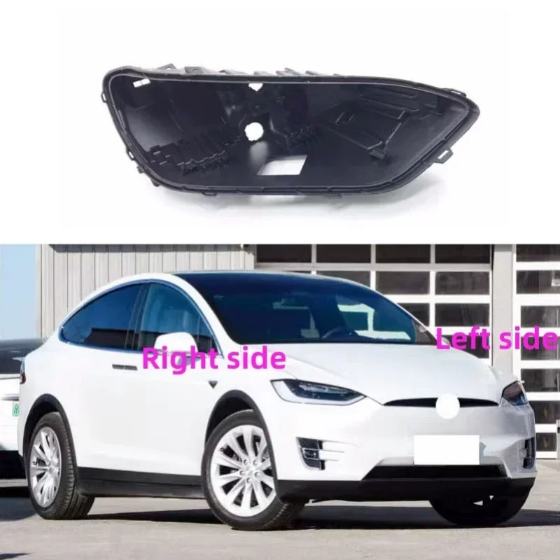Для Tesla MODEL X 2016 2017 2018 2019 2020 2021 2022 2023 Основание фары Домашняя фара Черная задняя