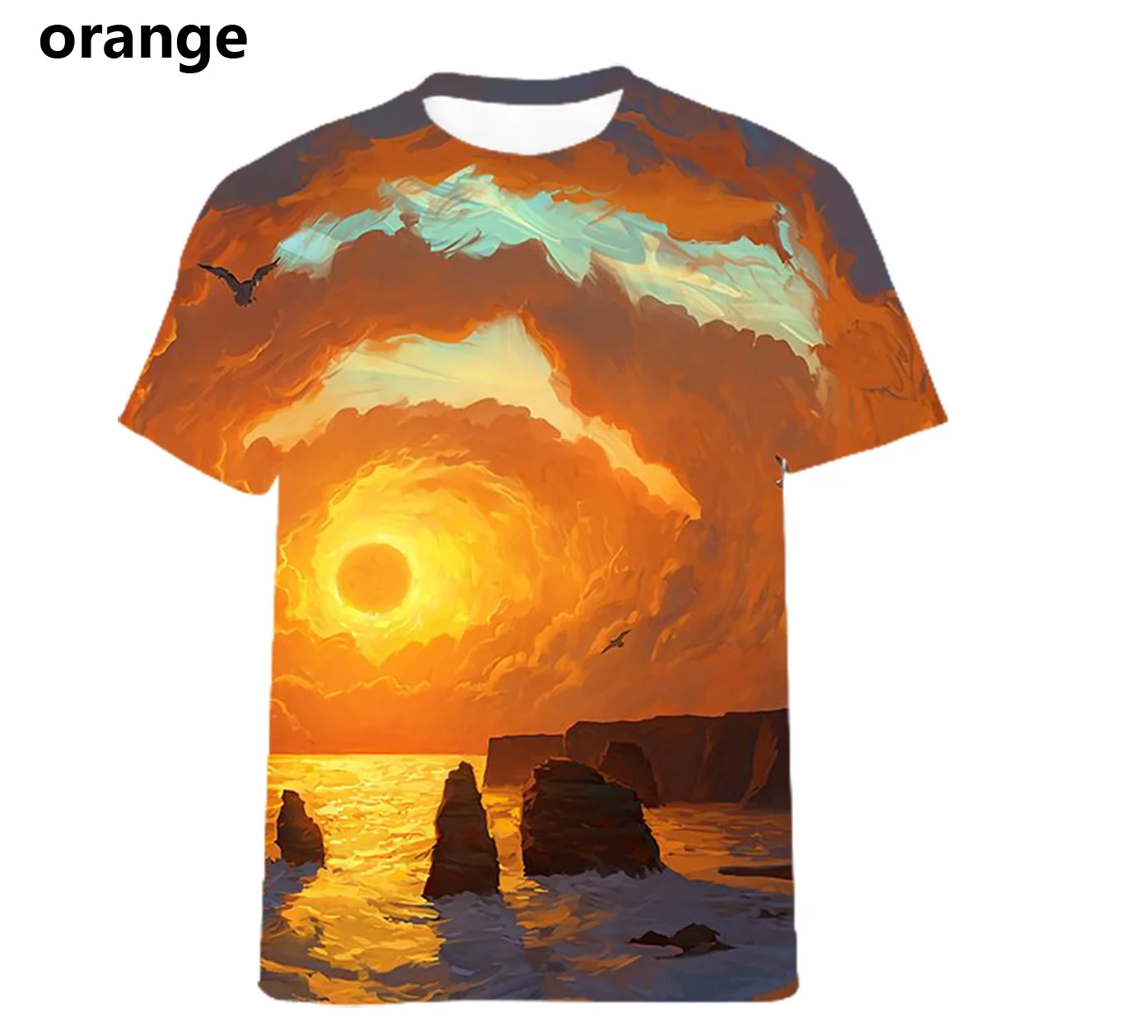 

Мужская быстросохнущая дышащая футболка с 3D-принтом, с коротким рукавом