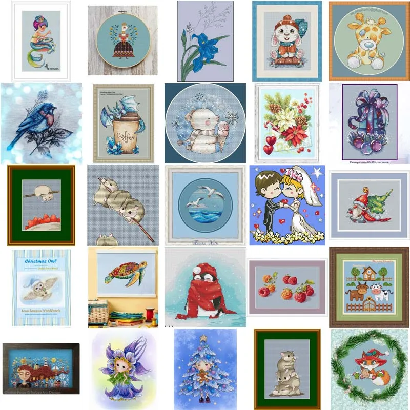 Набор для вышивки с длинными волосами девушек электронный вышивка в формате PDF по