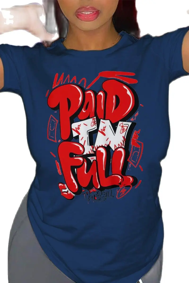 

Футболка женская оверсайз с коротким рукавом, круглым вырезом и надписью