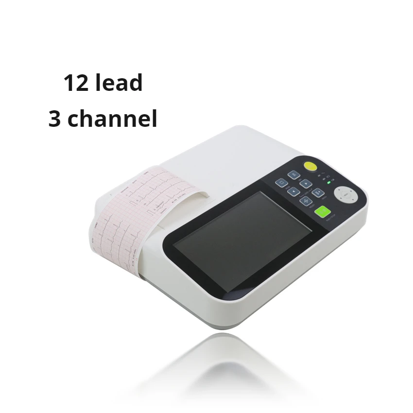 

Yonker пользовательский портативный 3-канальный ЭКГ-аппарат, автоматическая аналитическая диагностика, 12-контактный ЭКГ-аппарат