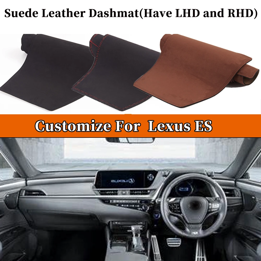 

Accessories Car-styling Suede Leather Dashmat Dashboard Cover Dash Carpet For Lexus ES 2007~2021 ES300 ES330 ES350 ES300h
