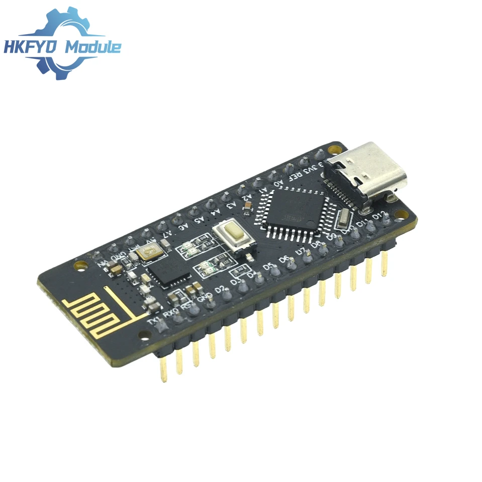 RF-Nano для Arduino Nano V3.0 Micro USB плата ATmega328P QFN32 5 в 16 м CH340 интегрированная NRF24L01 + 2 4G