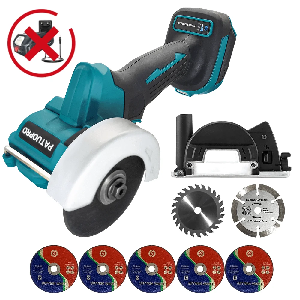 

PATUOPRO Бесщеточная угловая шлифовальная машина 18В для Makita