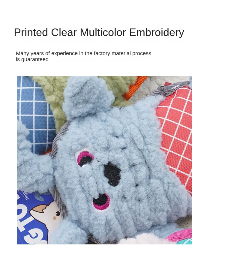 Прочные Писк-игрушки Для Собак Устойчивый К Жеванию Флисовый Материал Шлифовки