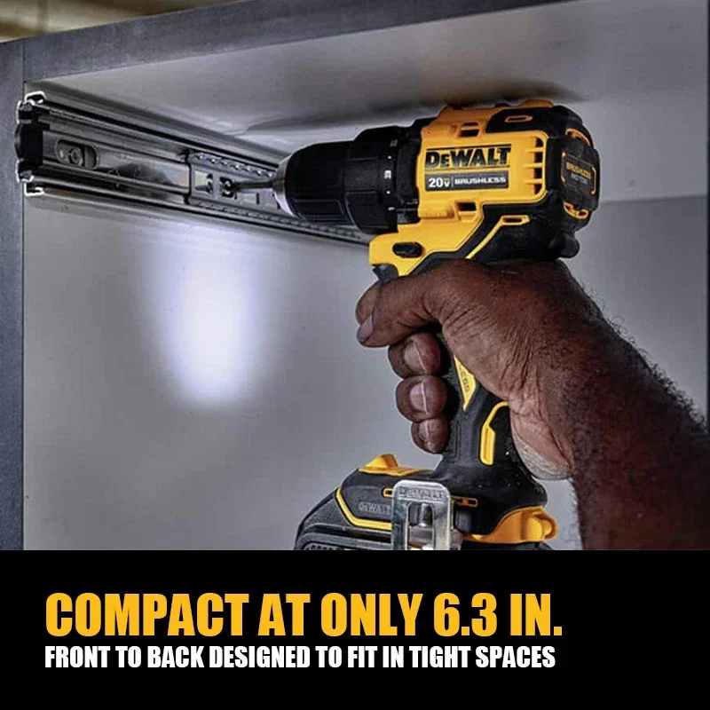 DEWALT DCD708 Бесщеточный аккумуляторный компактный 1/2 дюйма. Дрель-шуруповерт 20 В