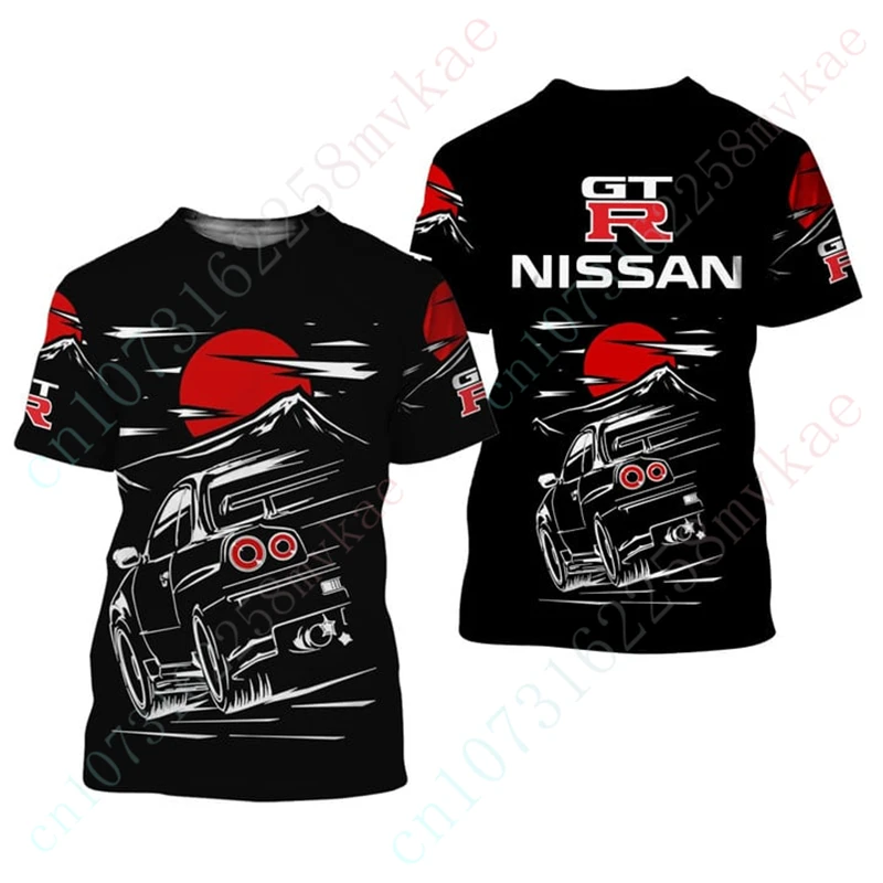 

Nissan T-shirts Casual Graphic T Shirts Harajuku O Neck Short Sleeve Anime T Shirt For Men's Clothing 3D Printing Streetwear Top