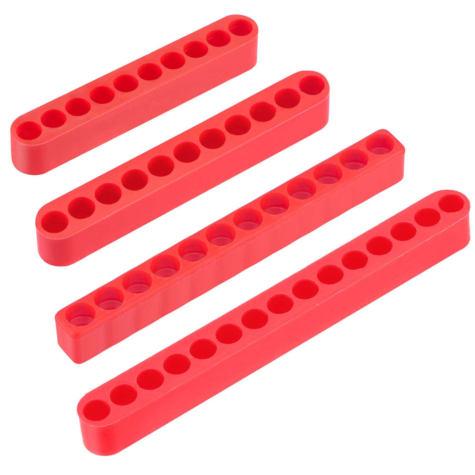 

Uxcell 10,11,12,15 Holes Screwdriver Bit Holder Set, 7mm Dia Plastic Hex Shank Storage Case Red 4 Sets