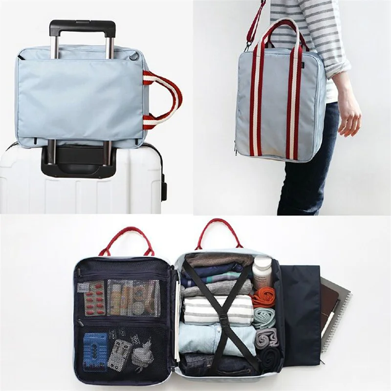

Nylon WaterProof Duffel Bag Men Travel Bags Foldable Suitcase Big Capacity Weekend Traveling Bag Female Packing Cubes