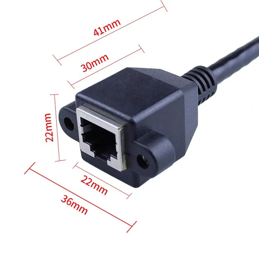 Переходник со штекера Ethernet RJ45 на 8-контактный винтовой разъем AV для камеры