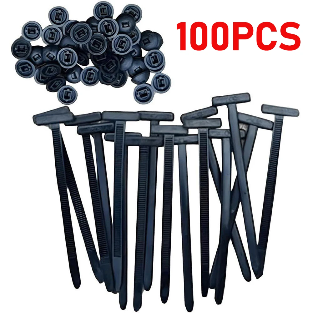 

10-200 шт. нейлоновая пряжка для кабельной стяжки, самоблокирующийся держатель с застежкой-молнией со штифтом и кнопкой, универсальный инструмент для кабельной стяжки для ремонта автомобиля