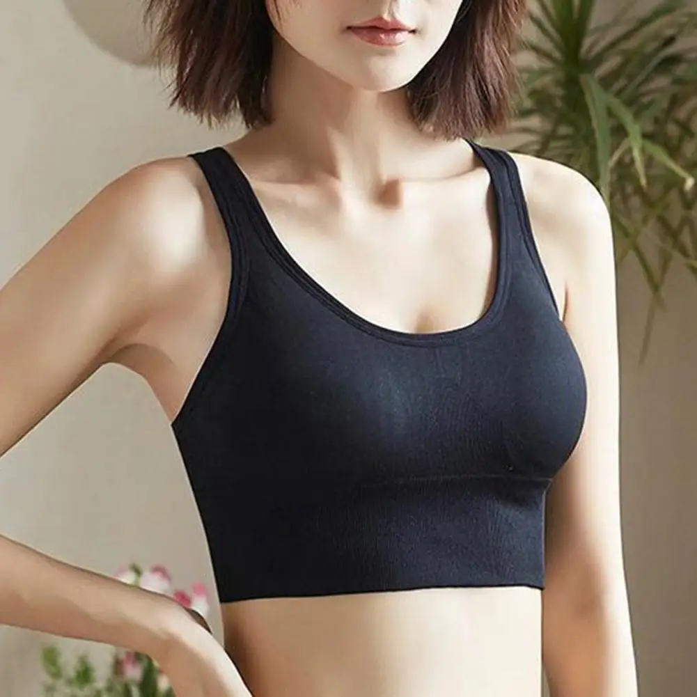 

Women Push Up Bra Solid Lightweight Stretchy Quick Dry Intimacy U Neck Hollow Out Padded Sports Brassieres Intimates Underwear