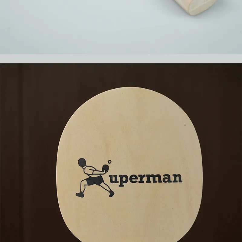Фото Xuperman Custom DIY Art Table Tennis Racket Blade Paulownia Wood One-Piece No Layering Pattern/LOGO Edition Lightweight For Gift №4