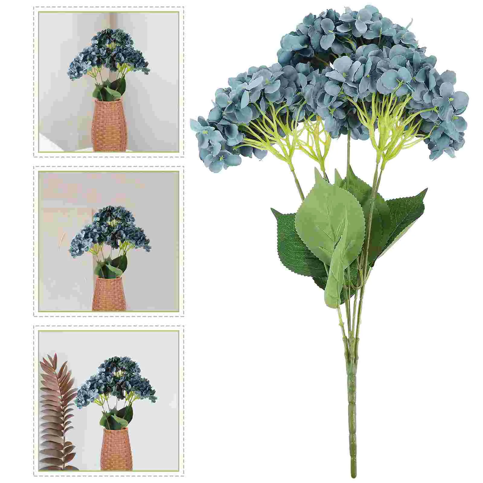

Fake Flowers Artificial Hydrangea Flowers Bouquets Faux Hydrangea Decoration
