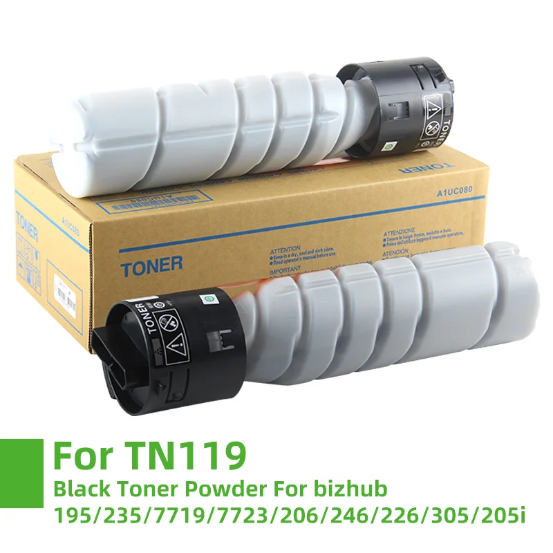 

NEW 2X Compatible for Konica Minolta bizhub 195 215 235 206 216 226 236 246 7719 7723 7721 Toner For TN119 Powder Cartridge